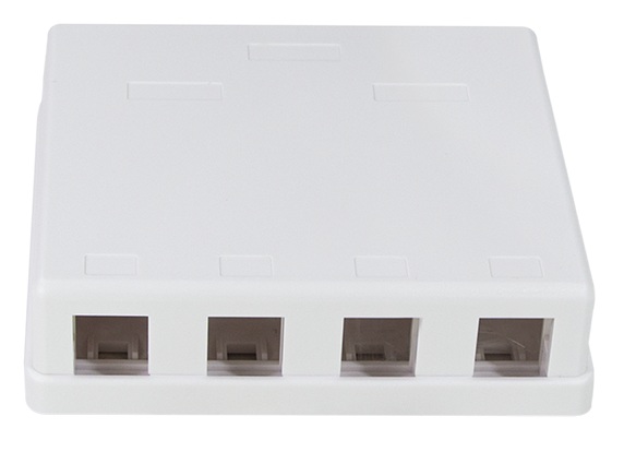 Produktbild MVT 200 161  -  Aufputz-Leergehäuse für 4 Keystone Module, weiss